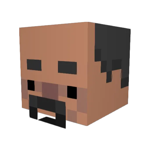 Mahtar10 Minecraft avatar head, 3D render