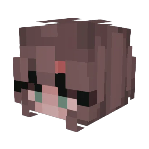 Mahu6666 Minecraft avatar head, 3D render