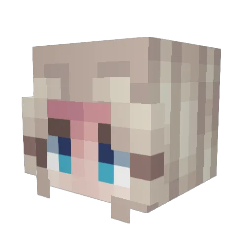 Mahum_15 Minecraft avatar head, 3D render