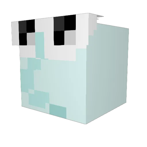 Mahzdah Minecraft avatar head, 3D render