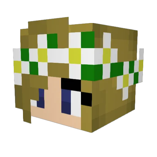 Mai2401 Minecraft avatar head, 3D render