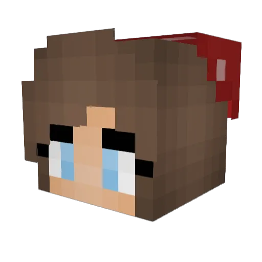 MaiCorb Minecraft avatar head, 3D render