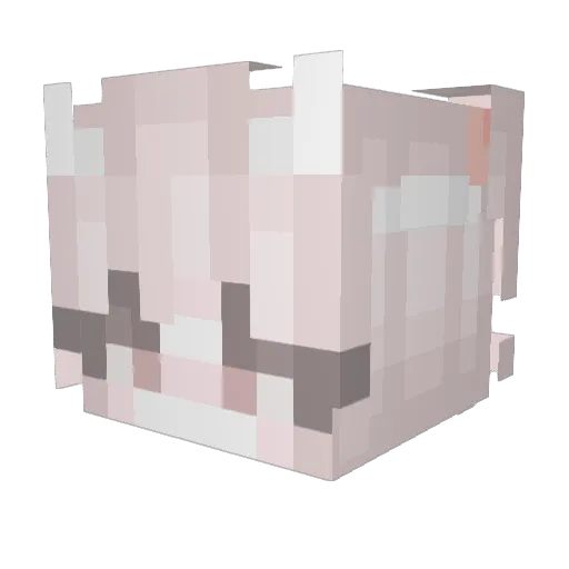 MaiPai Minecraft avatar head, 3D render