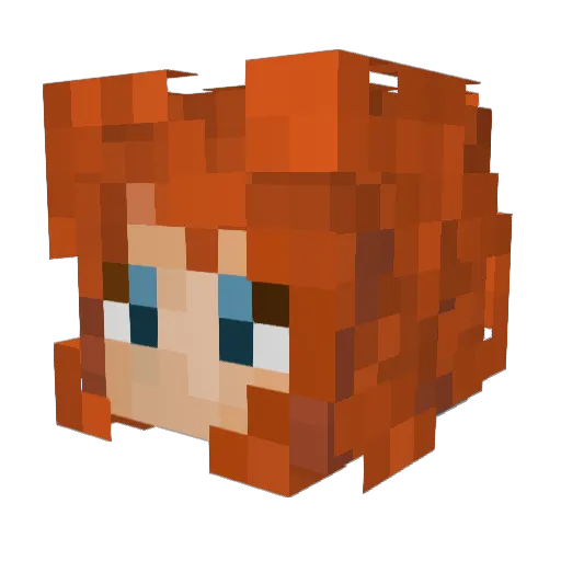 MaiTai1704 Minecraft avatar head, 3D render