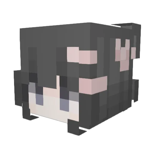 Mai_4ever Minecraft avatar head, 3D render