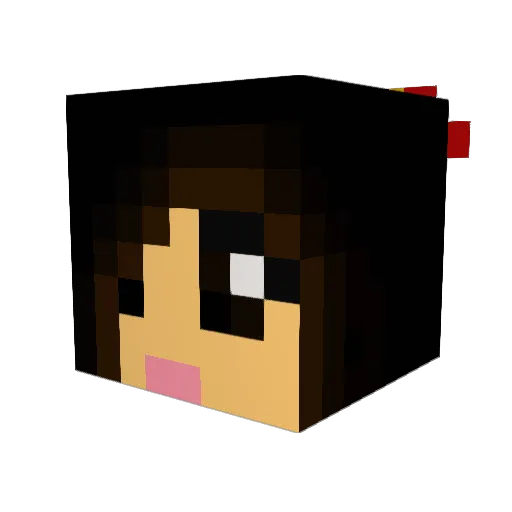Mai_Lyn Minecraft avatar head, 3D render