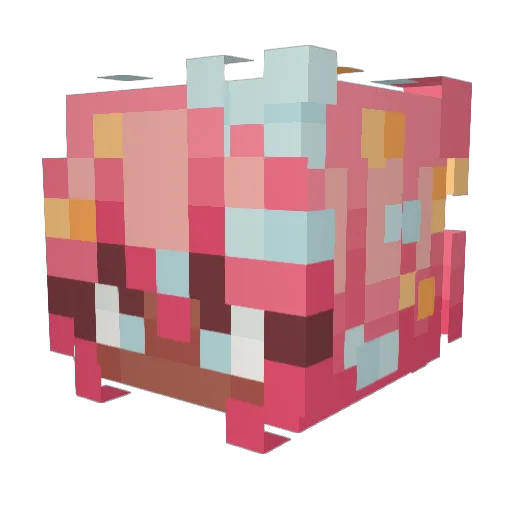 Mai_NotepadGirl Minecraft avatar head, 3D render