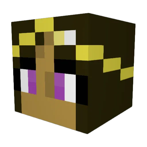 MaiaCrafter Minecraft avatar head, 3D render