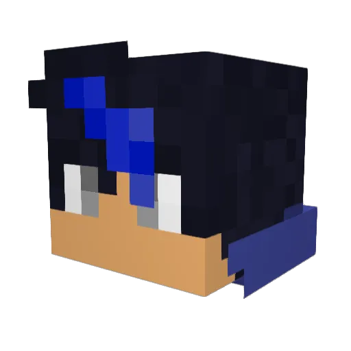 Maianati122 Minecraft avatar head, 3D render