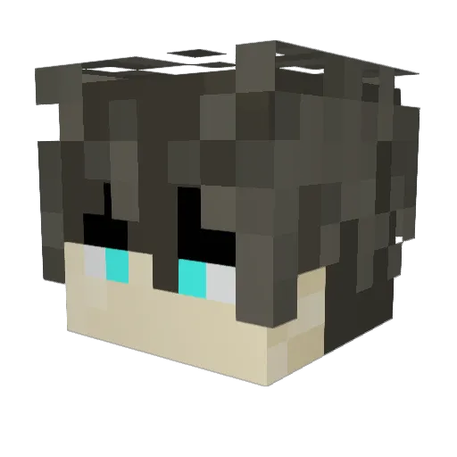 Maiarmon Minecraft avatar head, 3D render