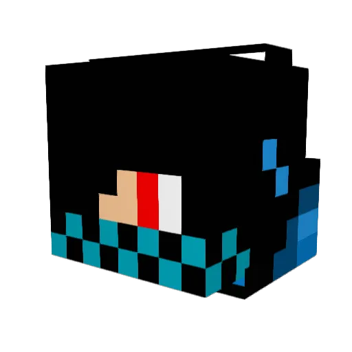 Maichol61 Minecraft avatar head, 3D render