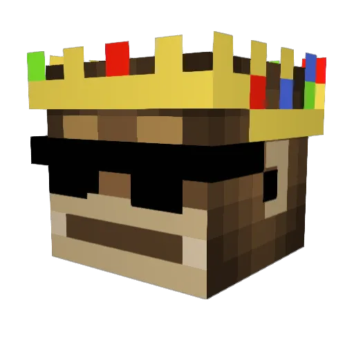 MaicolZ12 Minecraft avatar head, 3D render