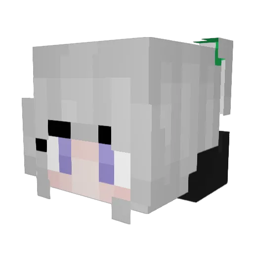 Maics_ Minecraft avatar head, 3D render