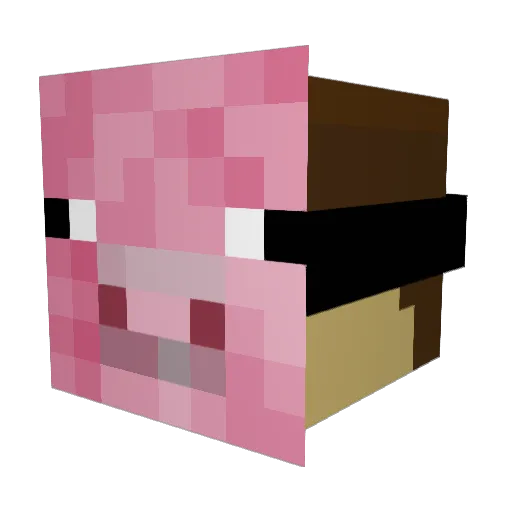 Maiczej Minecraft avatar head, 3D render