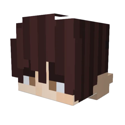 MaidTariq Minecraft avatar head, 3D render