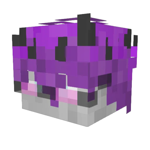 MaidazK Minecraft avatar head, 3D render