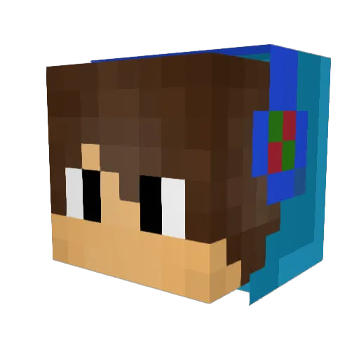 MaidenOfCyn Minecraft avatar head, 3D render