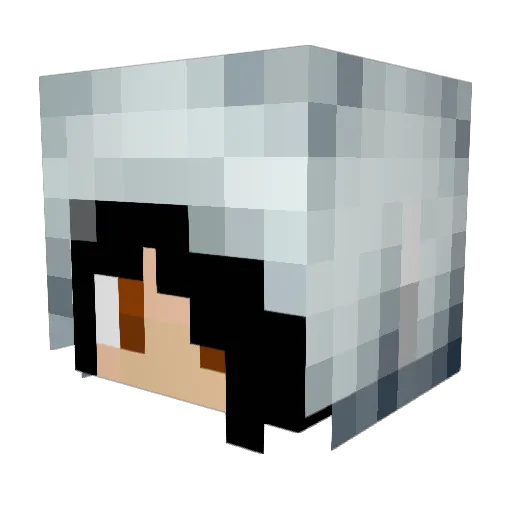 Maiden_Rose Minecraft avatar head, 3D render