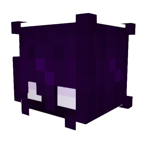 Maideninblack Minecraft avatar head, 3D render