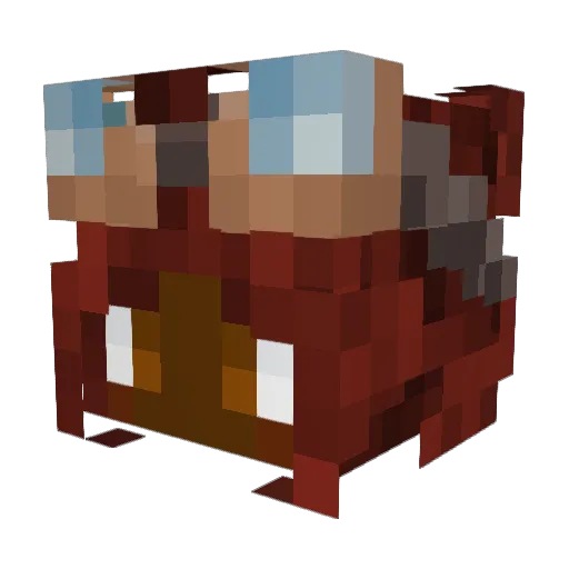 MaidofV0id Minecraft avatar head, 3D render