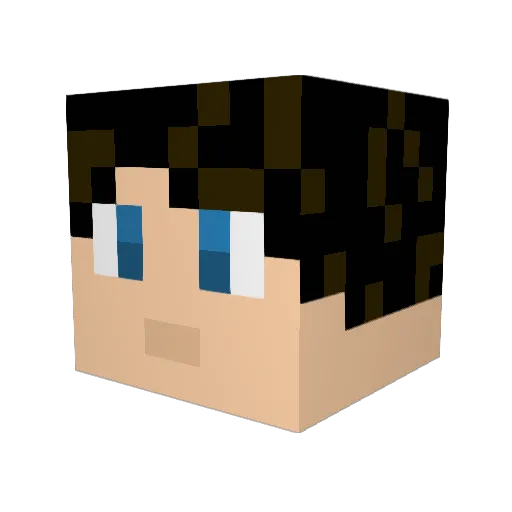 MaierM Minecraft avatar head, 3D render