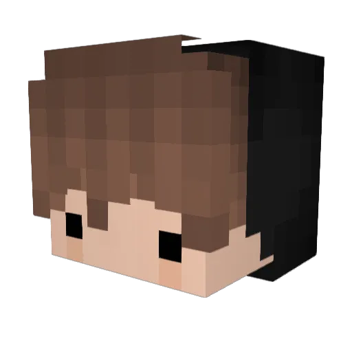 MaighGhosty Minecraft avatar head, 3D render