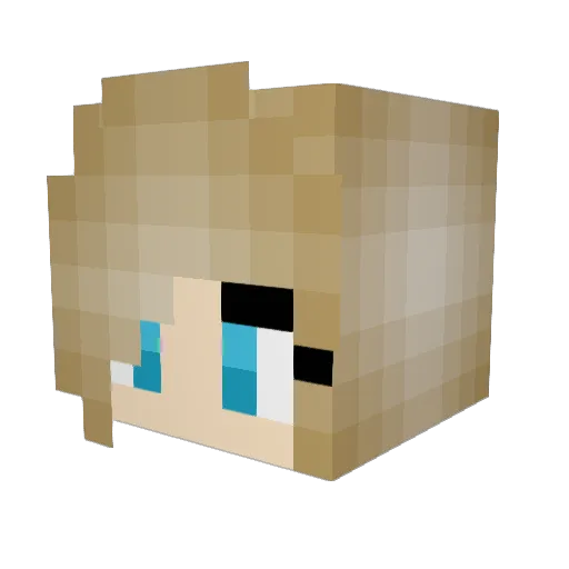 Maiisi95 Minecraft avatar head, 3D render