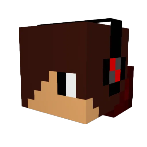 Maik21 Minecraft avatar head, 3D render