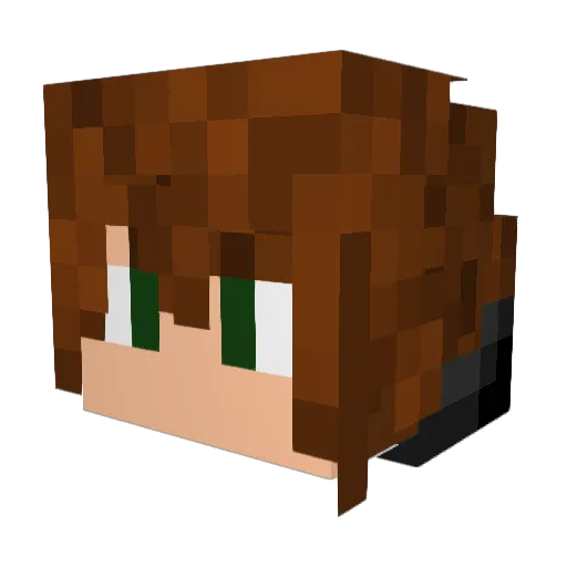 MaikGT Minecraft avatar head, 3D render