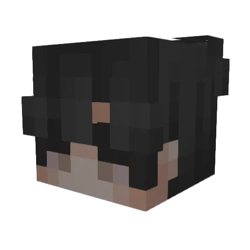 MaikLoco Minecraft avatar head, 3D render