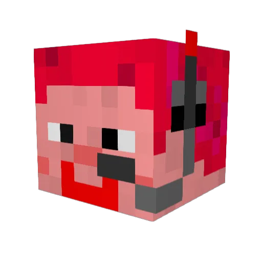 Maik_Clemens Minecraft avatar head, 3D render