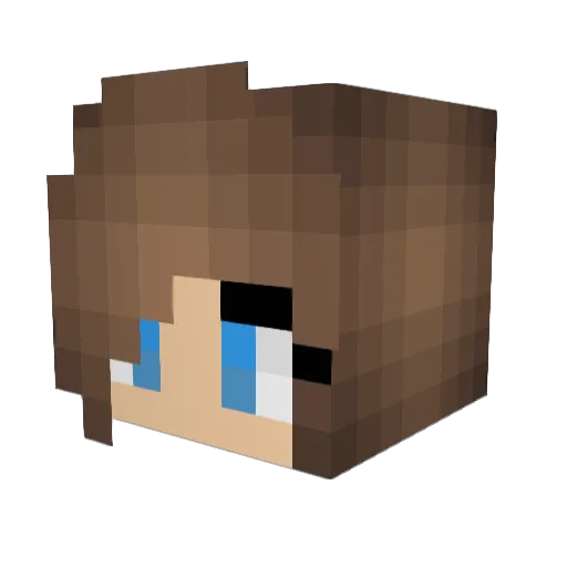 Maikachu Minecraft avatar head, 3D render