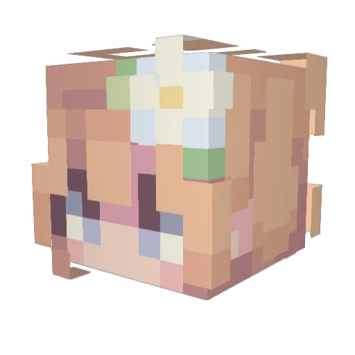 Maiki15234 Minecraft avatar head, 3D render