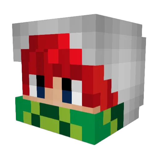 MaikiNG12 Minecraft avatar head, 3D render