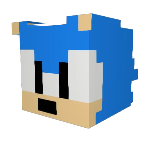 Maikisi Minecraft avatar head, 3D render