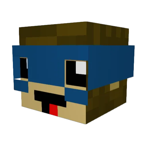 Maiks_Affe Minecraft avatar head, 3D render