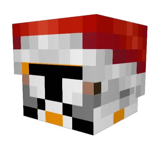 Mail4096 Minecraft avatar head, 3D render