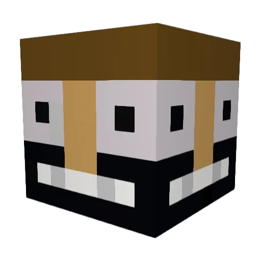 MailGHG Minecraft avatar head, 3D render