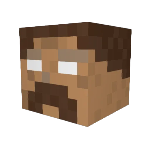 Mail_Robber Minecraft avatar head, 3D render