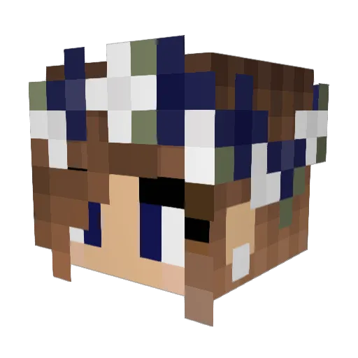 Maila_Jones Minecraft avatar head, 3D render