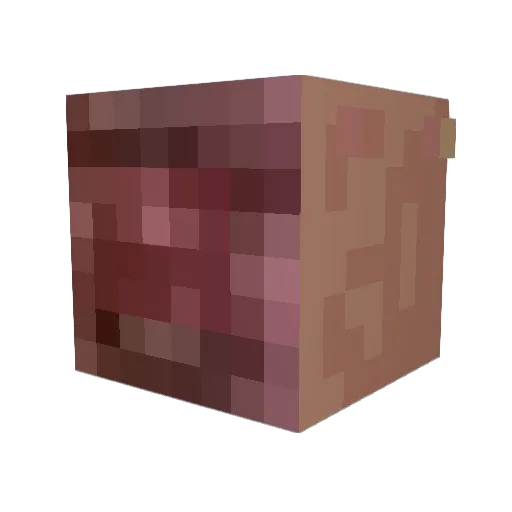 Mailedy Minecraft avatar head, 3D render