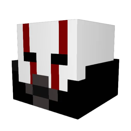 Maillestro Minecraft avatar head, 3D render