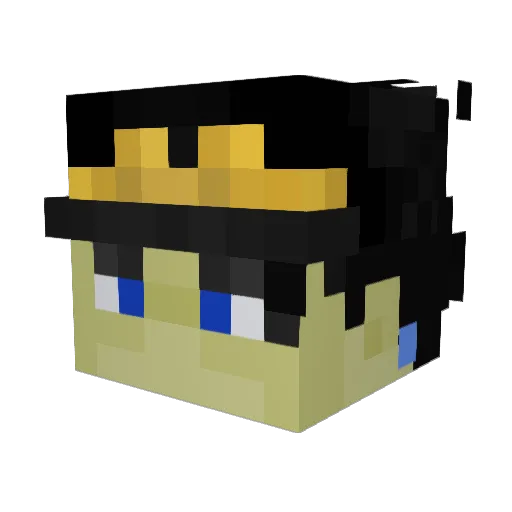 Maillonaiz Minecraft avatar head, 3D render