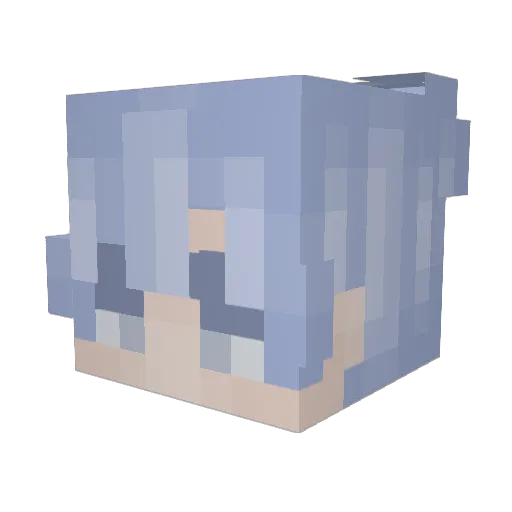 Mailoks Minecraft avatar head, 3D render