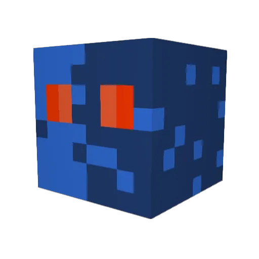 Main375f Minecraft avatar head, 3D render