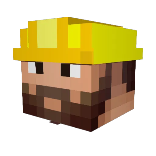 MainBastionOP Minecraft avatar head, 3D render