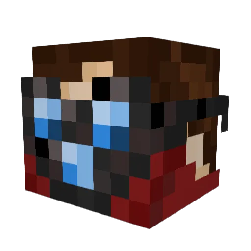 MainMTX Minecraft avatar head, 3D render