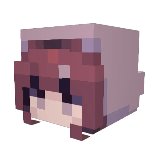 Main_Alt Minecraft avatar head, 3D render