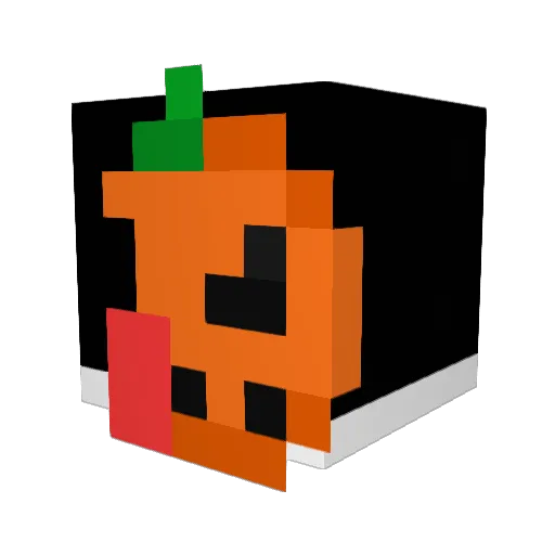 Mainalg Minecraft avatar head, 3D render