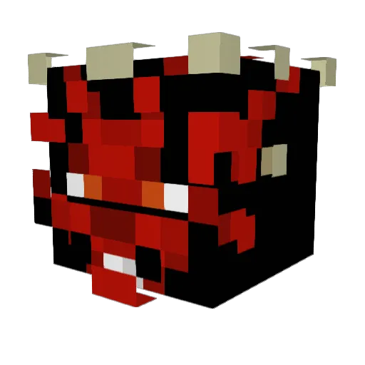 Maine8008 Minecraft avatar head, 3D render